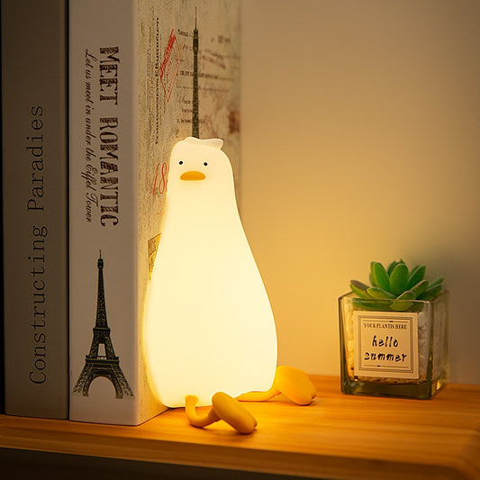 Touch Sensor Cute Duck Silicone LED Night Light