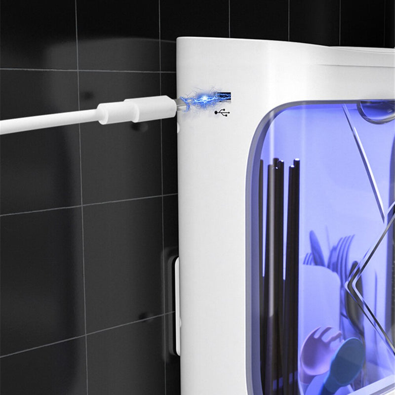 Wall-mounted Chopsticks Tube Dust-Proof UV Disinfection