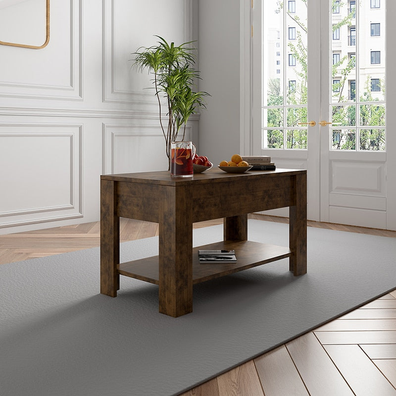 Modern Wood Lift Top Center Table