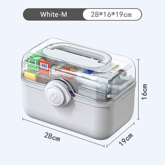 Large Capacity Family Medicine Organizer Box