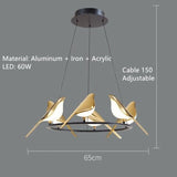 Magpie Bird Ceiling Chandelier Pendant Lamp