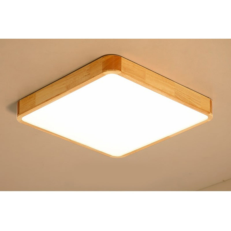 Nordic Wood Ceiling Lamp