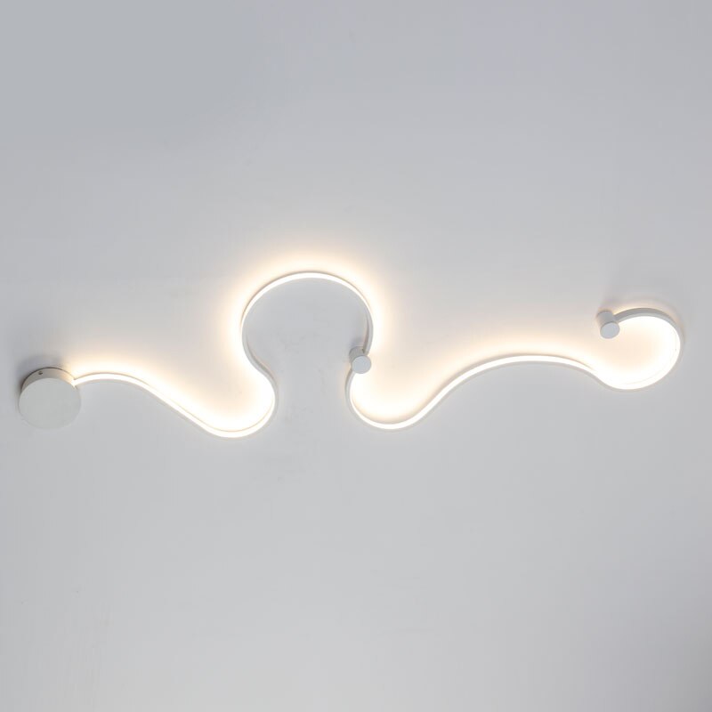 Modern Black & White RGB LED Wall Lamps