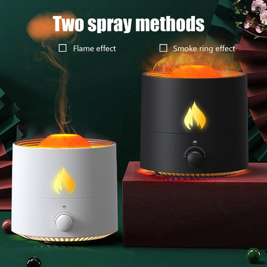 Ultrasonic Aroma Flame Color Diffuser