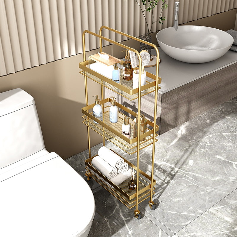 Luxury Mobile Bathroom Multi-Tier Shelf