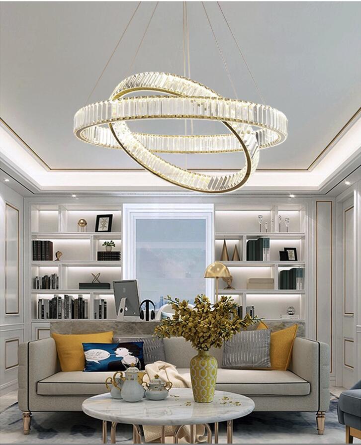 Crystal Ring Large Chandelier Pendant Lamp