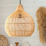 Vintage Rattan Hand-Woven Pendant Lamp