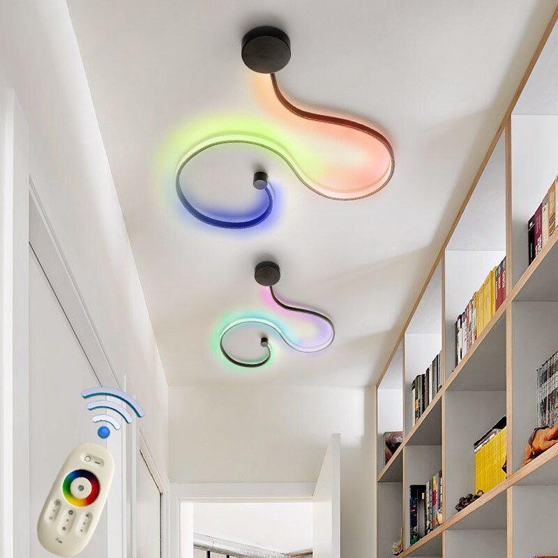 Remote RGB Surface Mounted Modern LED Ceiling Lamp