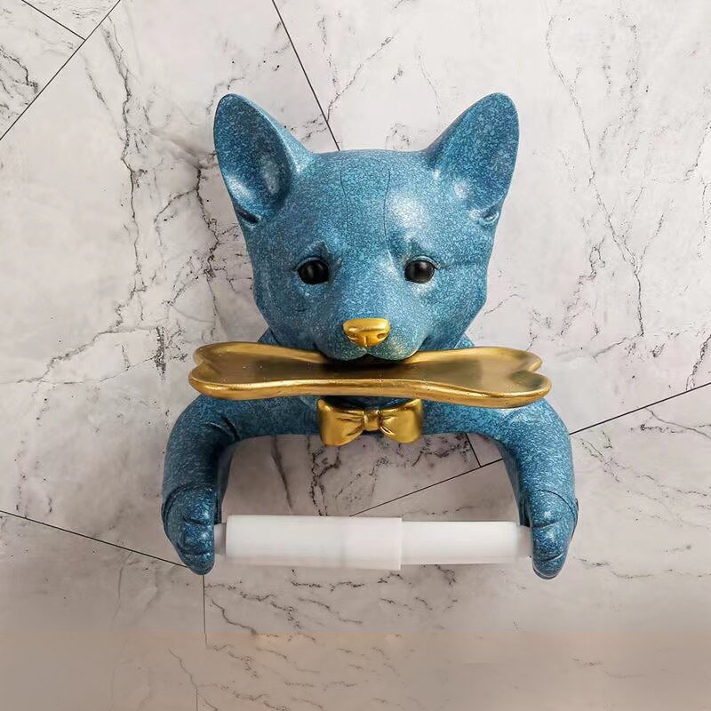 Punch-Free Cartoon Toilet Paper Holder