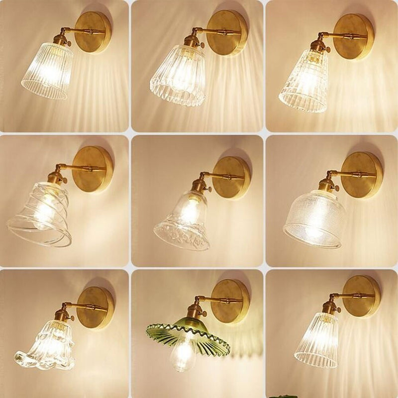 Vintage LED Clear Glass Wall Lamp