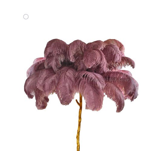 Ostrich Feather Standing Lamp