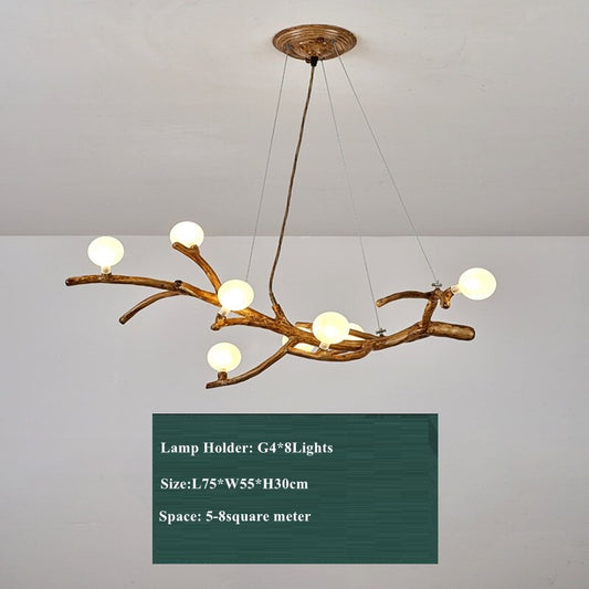 Nordic Retro LED Chandelier Tree Branch