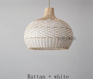 Vintage Rattan Hand-Woven Pendant Lamp