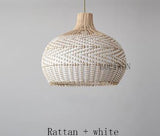 Vintage Rattan Hand-Woven Pendant Lamp