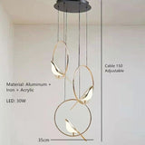 Magpie Bird Ceiling Chandelier Pendant Lamp