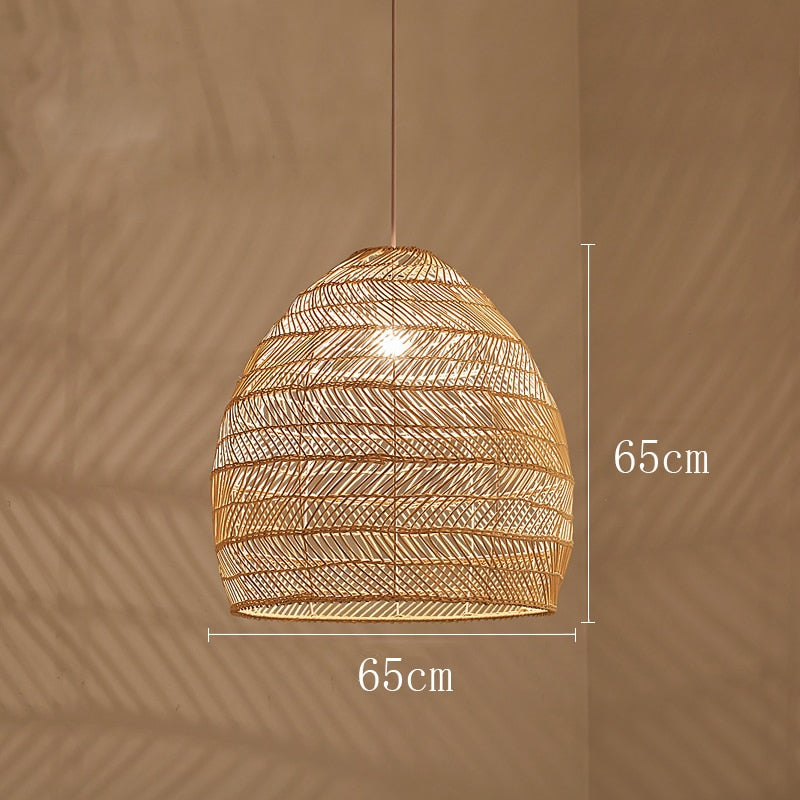 Chinese Style Handmake Rattan Vintage Hanging Lamps