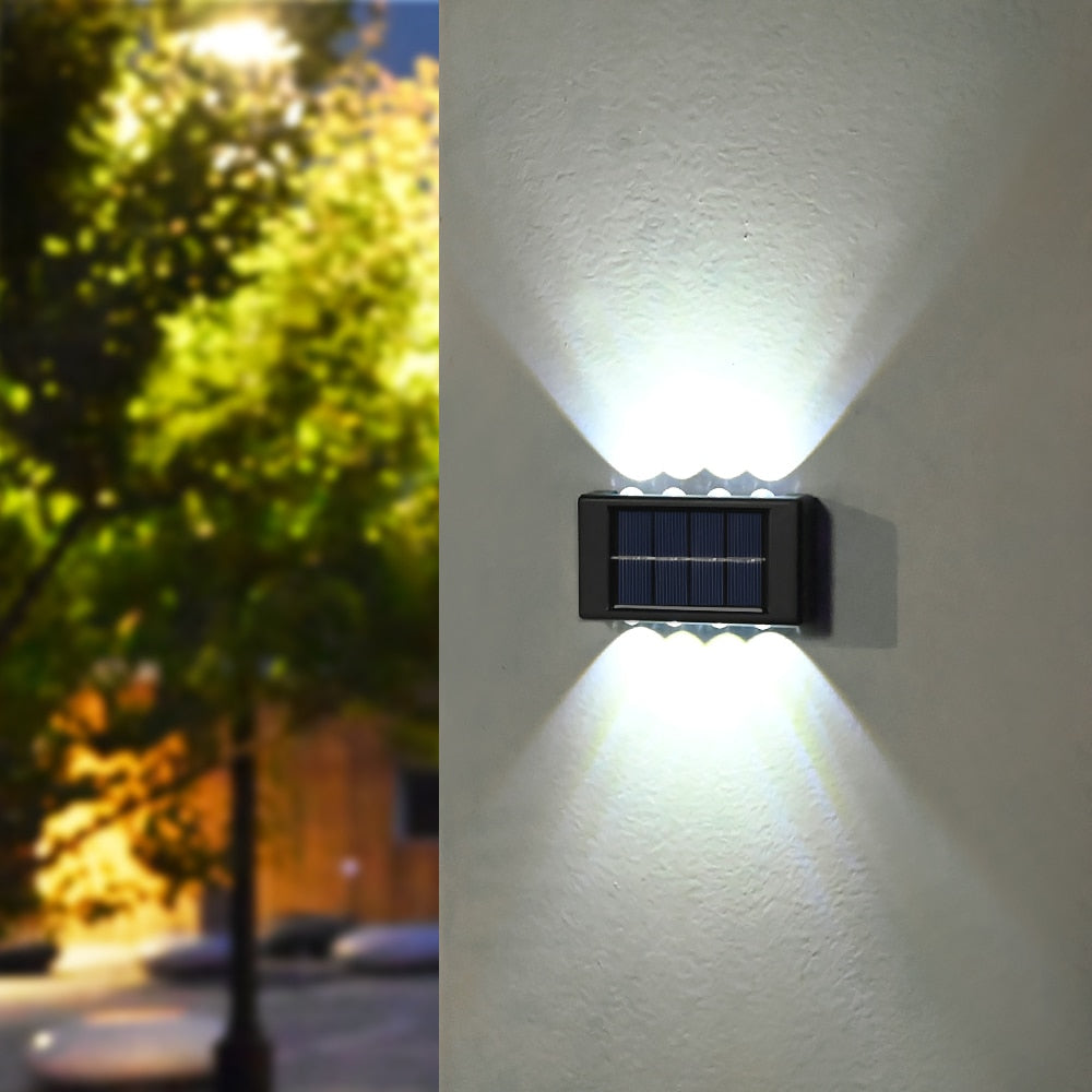 LED Solar Outdoor LED Waterproof Wall Lamps