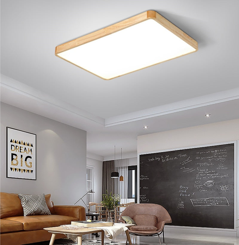 Nordic Wood Ceiling Lamp