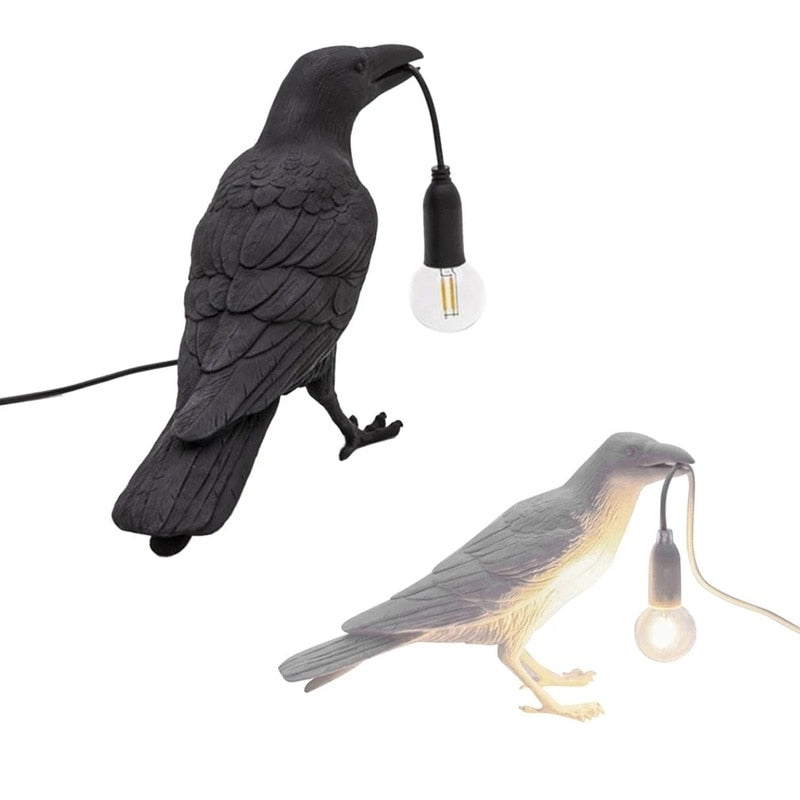 Decorative Crow Wall and Table Lampshade