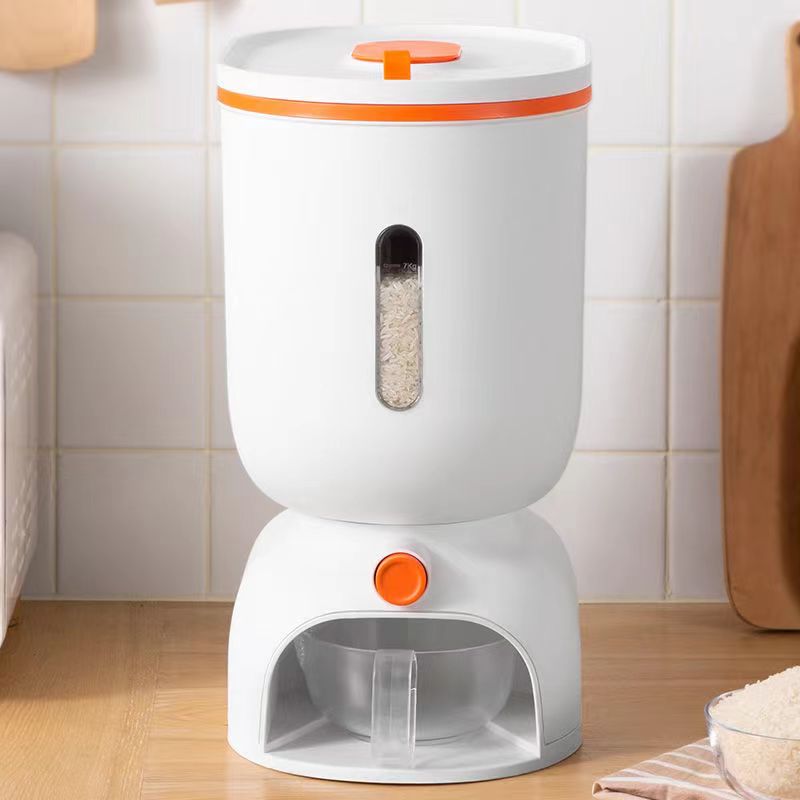 Automatic Grain Plastic Storage Box Kitchen Dispenser