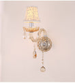 Crystal Bedside Brief Double Slider Wall Lamp