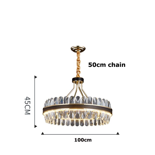 Postmodern Lighting Round Oval LED Chandelier