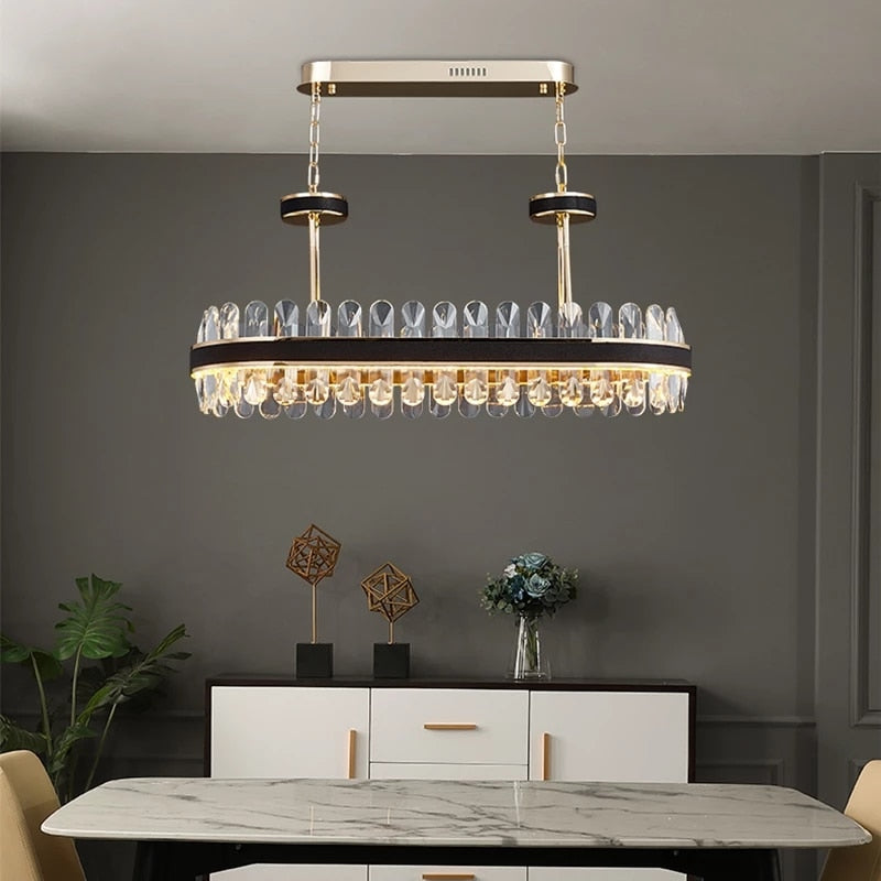 Postmodern Lighting Round Oval LED Chandelier