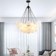 Frosted Glass Ball Chandelier Lamp