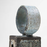 Japanese Light Blue Author Glaze Sculpture