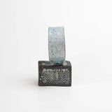 Japanese Light Blue Author Glaze Sculpture