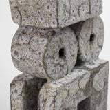 Japanese White Textured Author Shino Sculpture