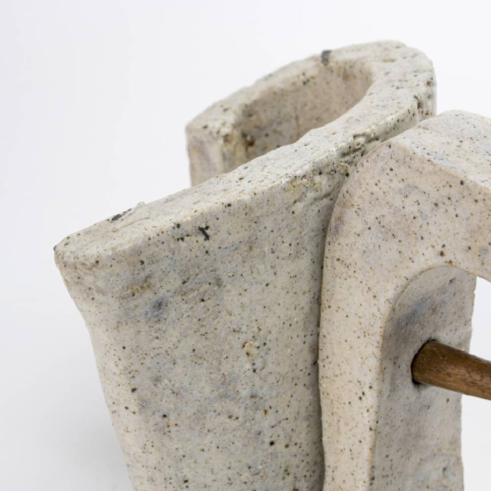 Japanese White Shino Ash Sculpture