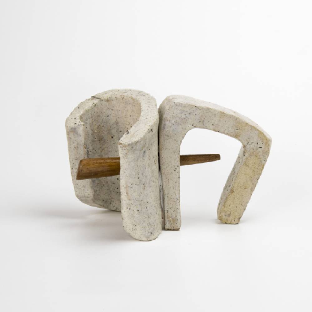 Japanese White Shino Ash Sculpture