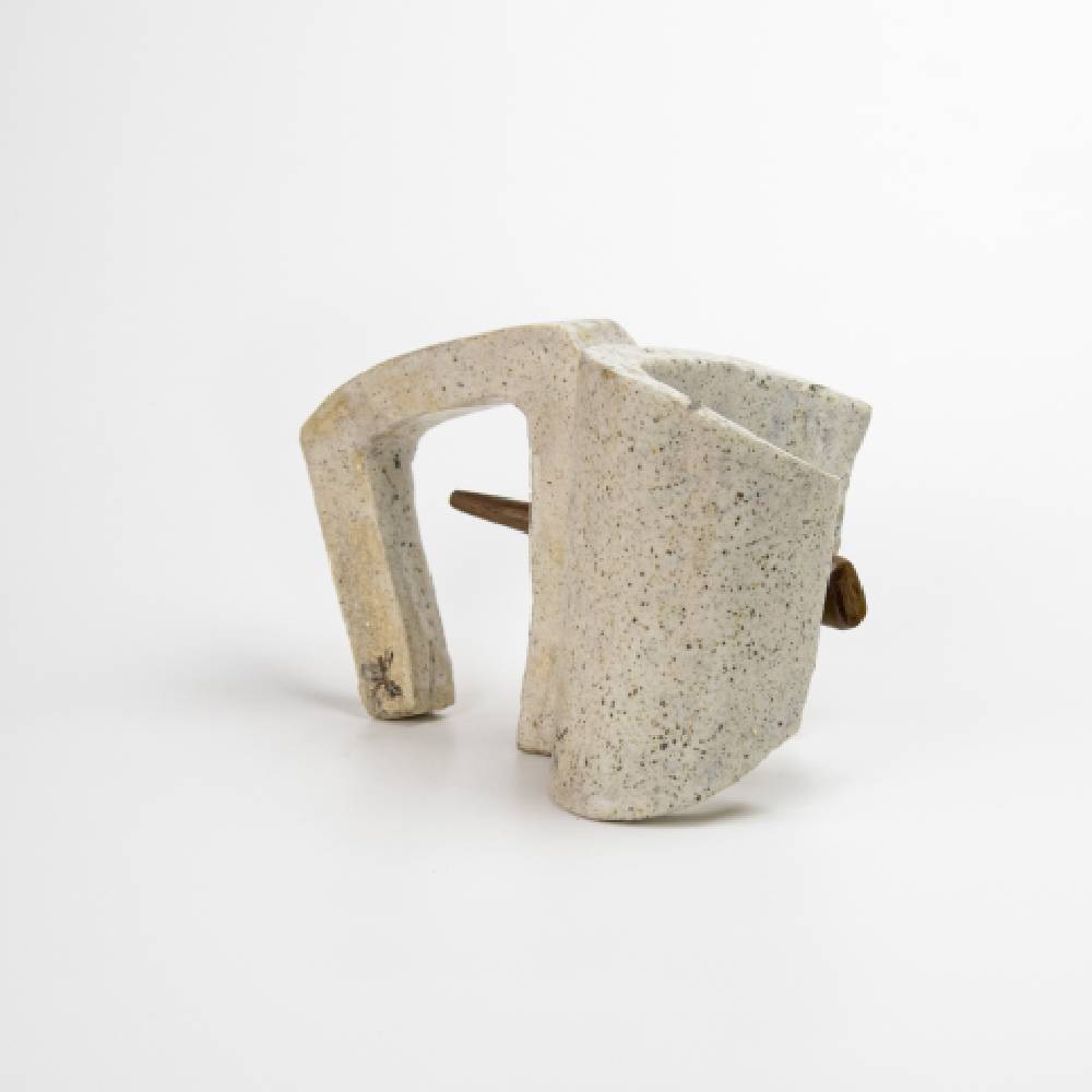 Japanese White Shino Ash Sculpture