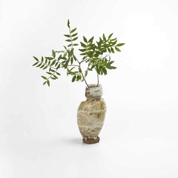 Japanese Vase Shino classic Natural White