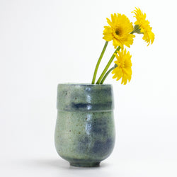 Japanese Green Vase Author Glaze