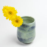 Japanese Green Vase Author Glaze