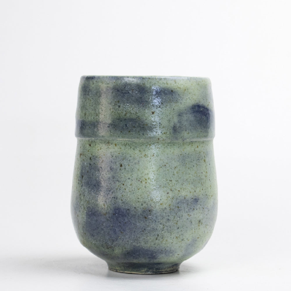 Japanese Green Vase Author Glaze