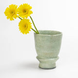 Japanese Green Vase Author Ashes Technique