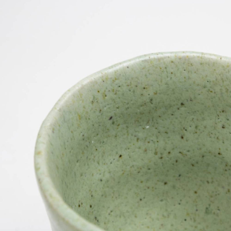 Japanese Green Vase Author Ashes Technique