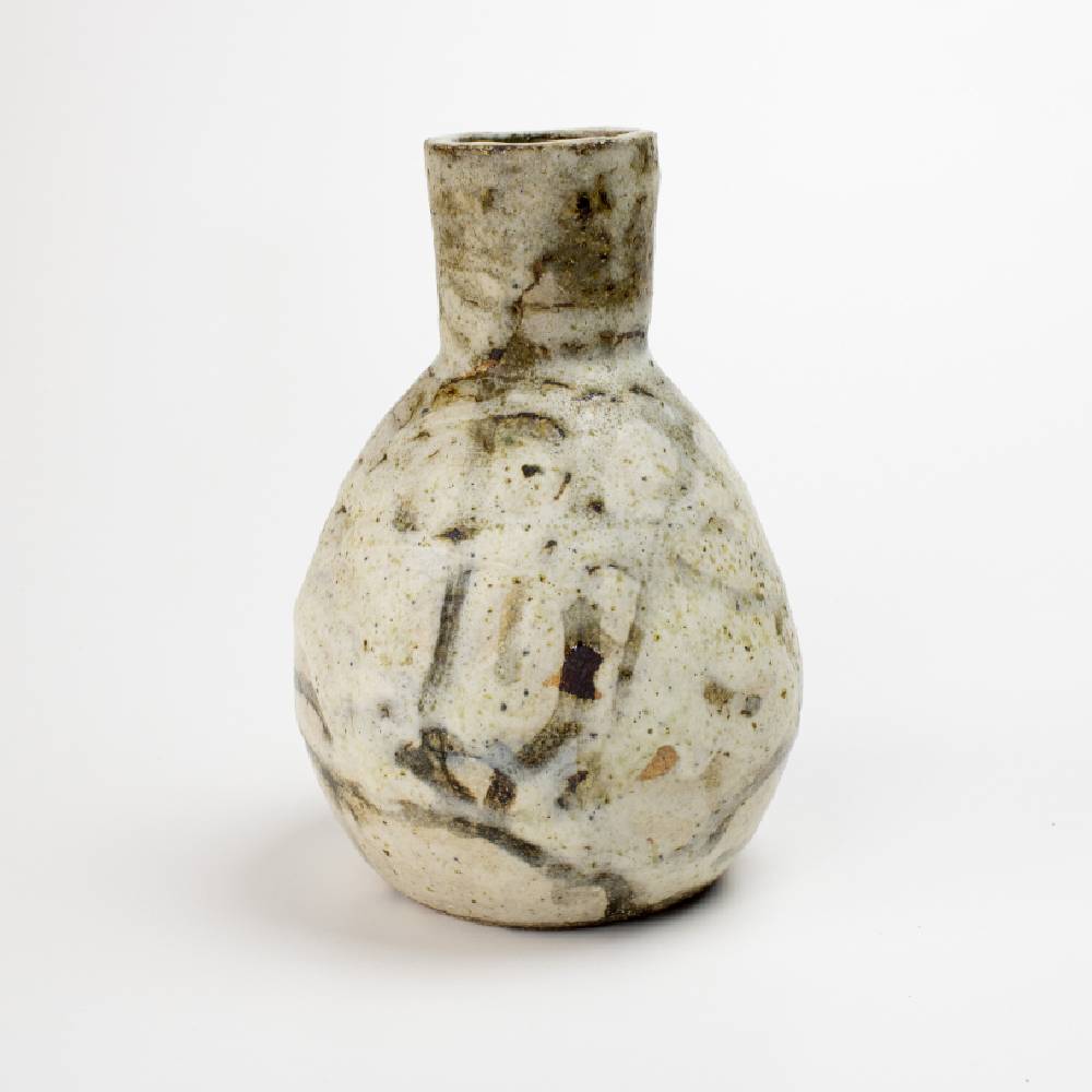 Japanese Natural White Shino Glaze Vase