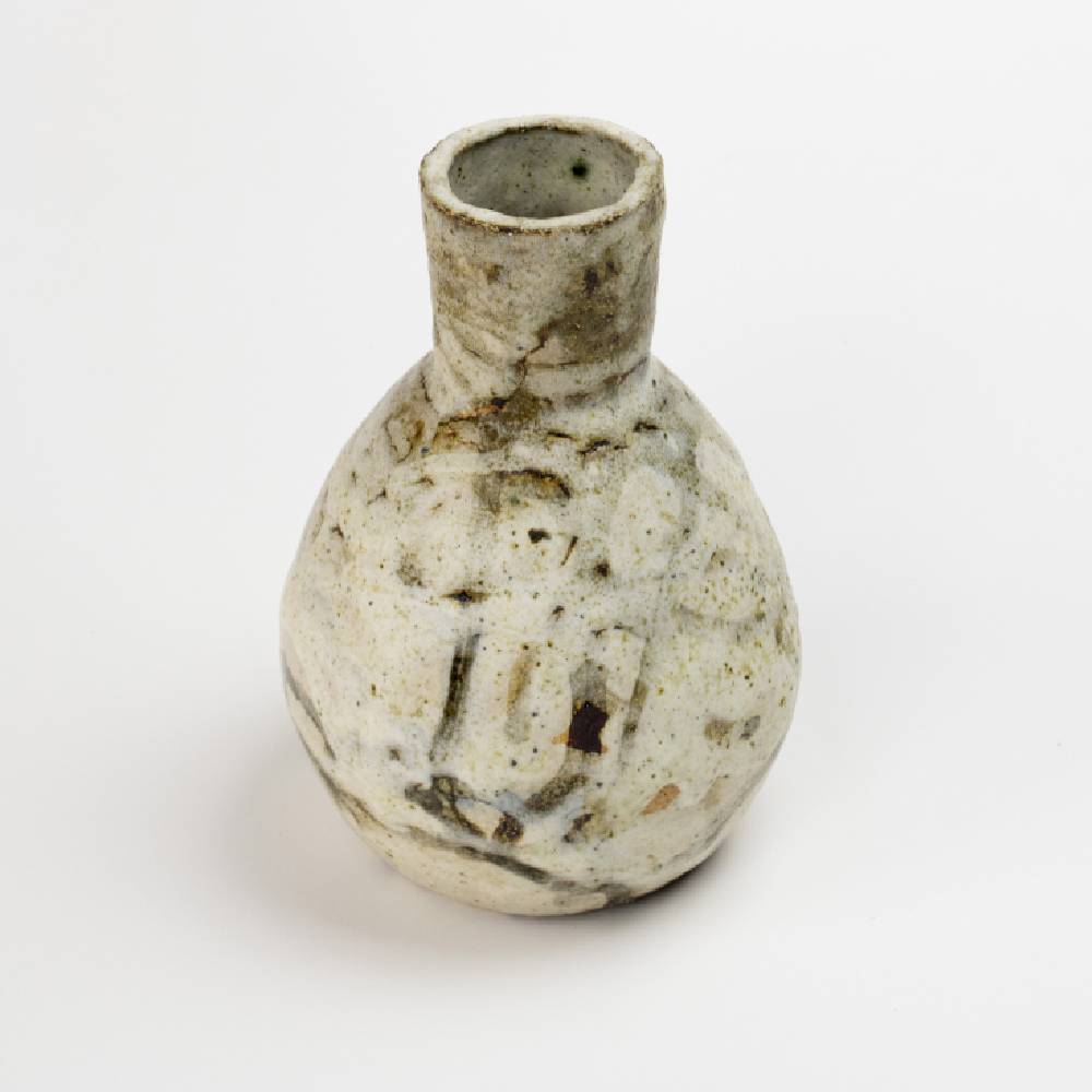 Japanese Natural White Shino Glaze Vase