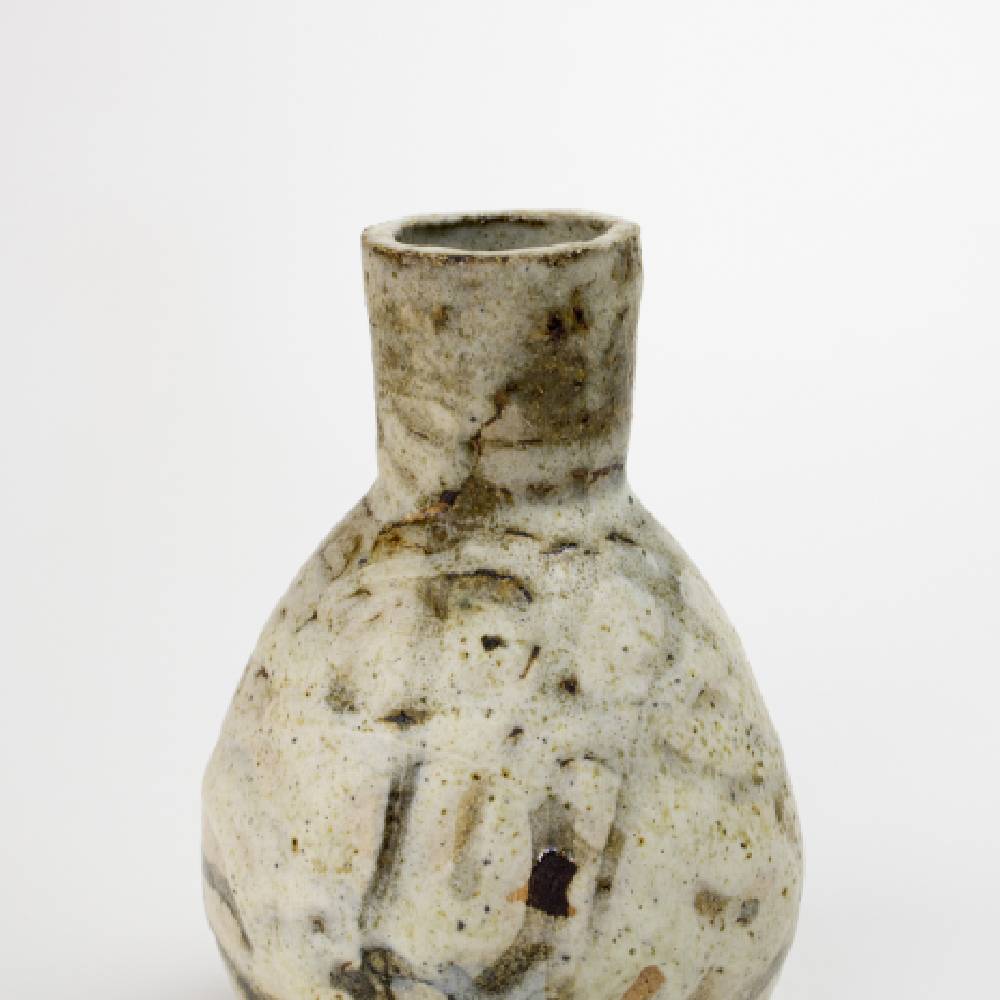 Japanese Natural White Shino Glaze Vase