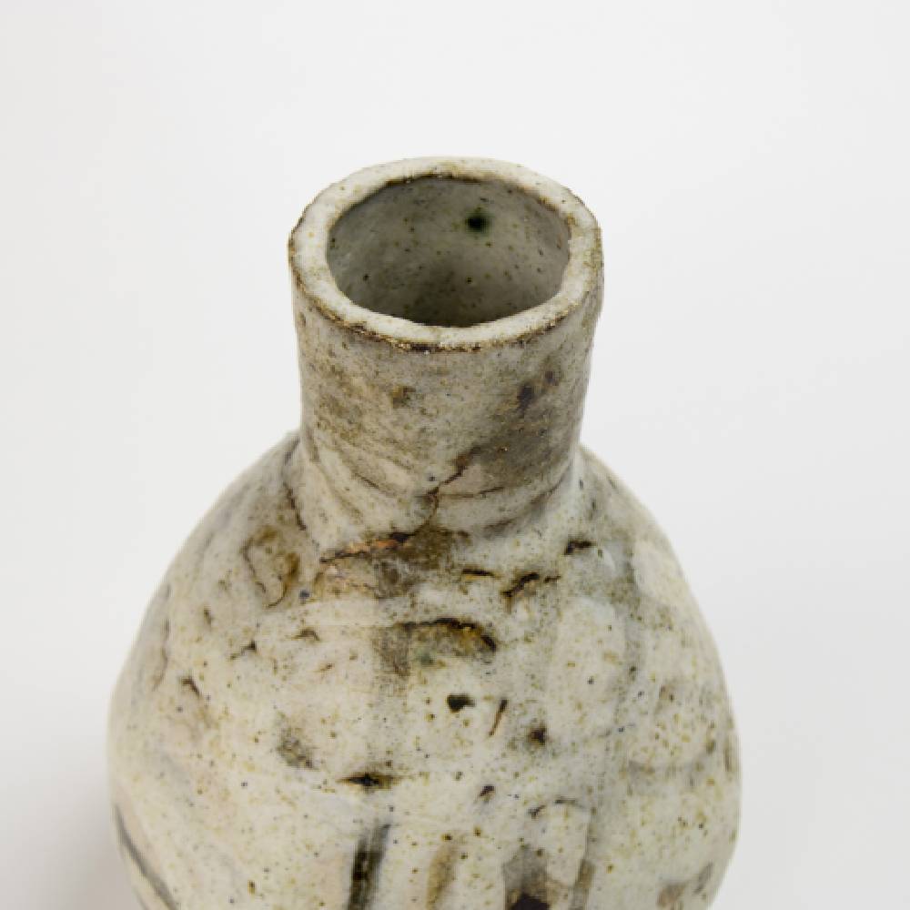 Japanese Natural White Shino Glaze Vase