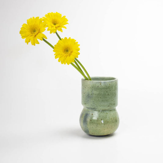 Japanese Green Vase Glaze Ashes Technique