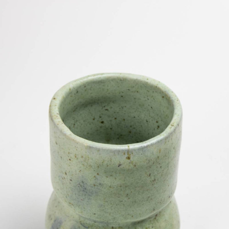 Japanese Green Vase Glaze Ashes Technique