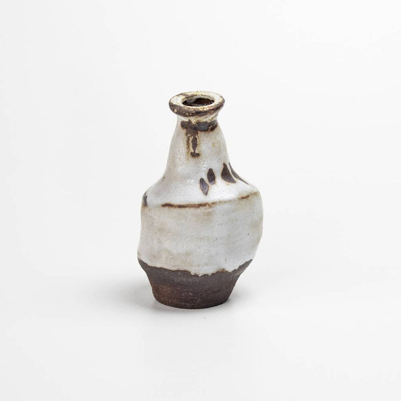Japanese Rusty White Shino Classic Glaze Vase
