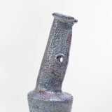 Japanese Cratered Blue Author Reactive Glaze Vase