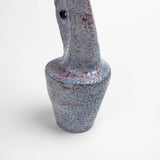 Japanese Cratered Blue Author Reactive Glaze Vase