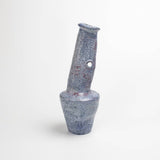 Japanese Cratered Blue Author Reactive Glaze Vase